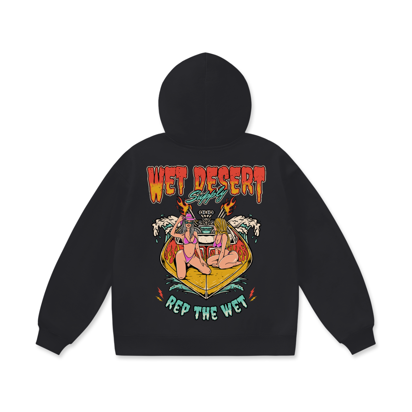 Heavyweight Jet Boat Chicks Hoodie