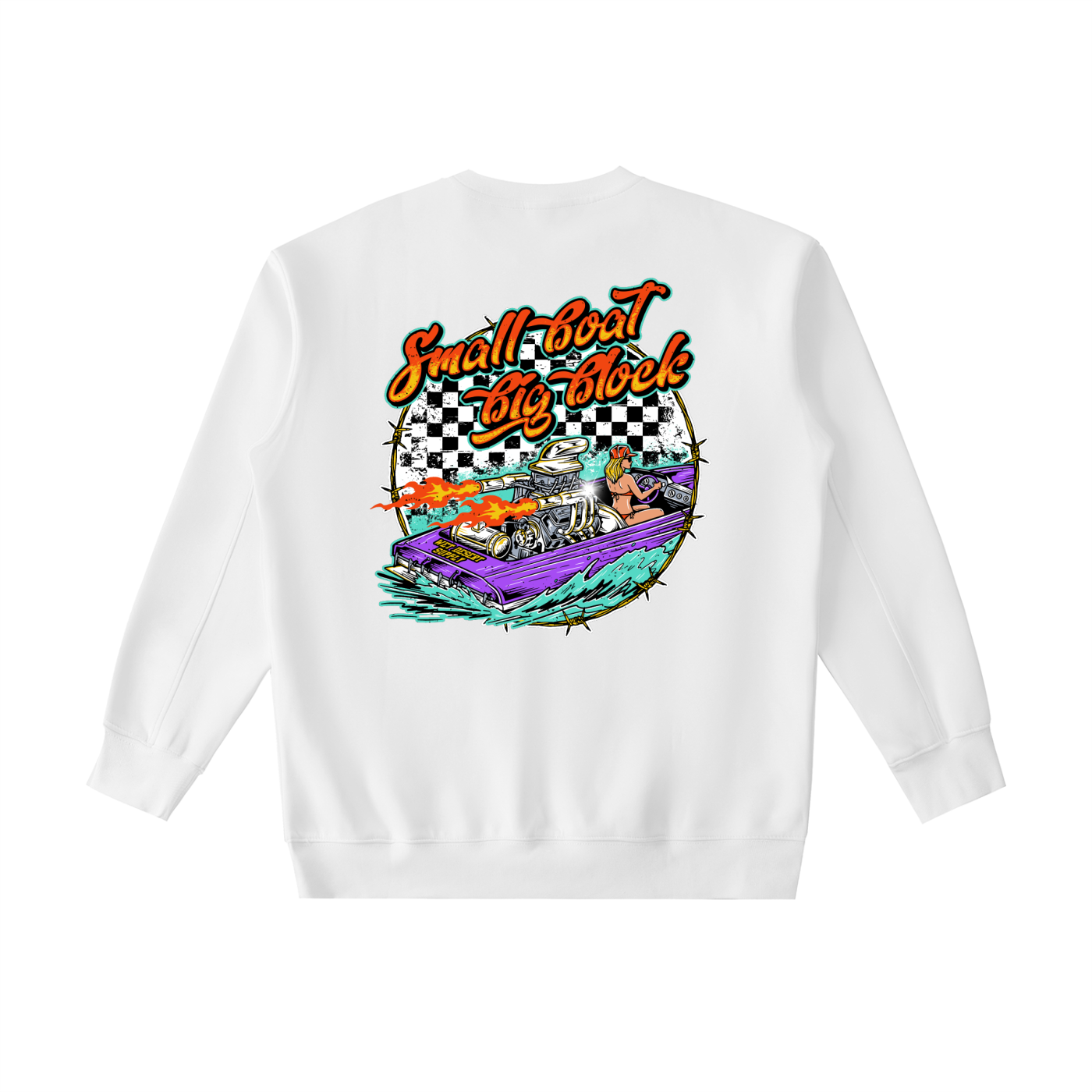 Small Boat Big Block Crewneck