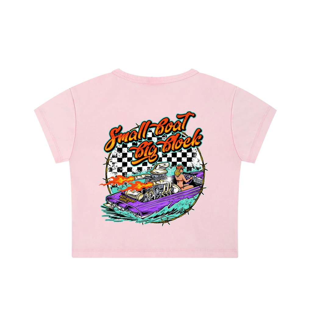 Small Boat Big Block Crop Top