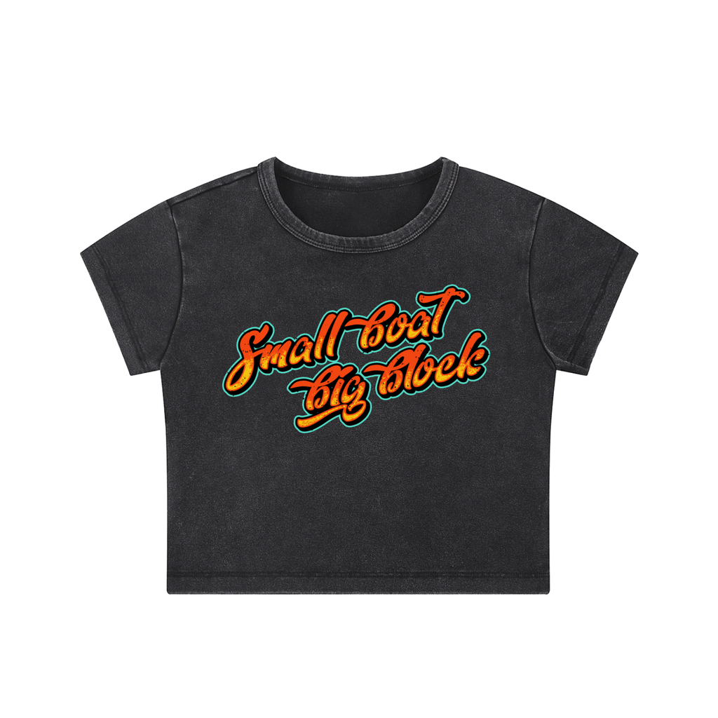 Small Boat Big Block Crop Top
