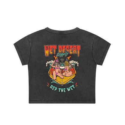 Jet Boat Chicks Crop Top