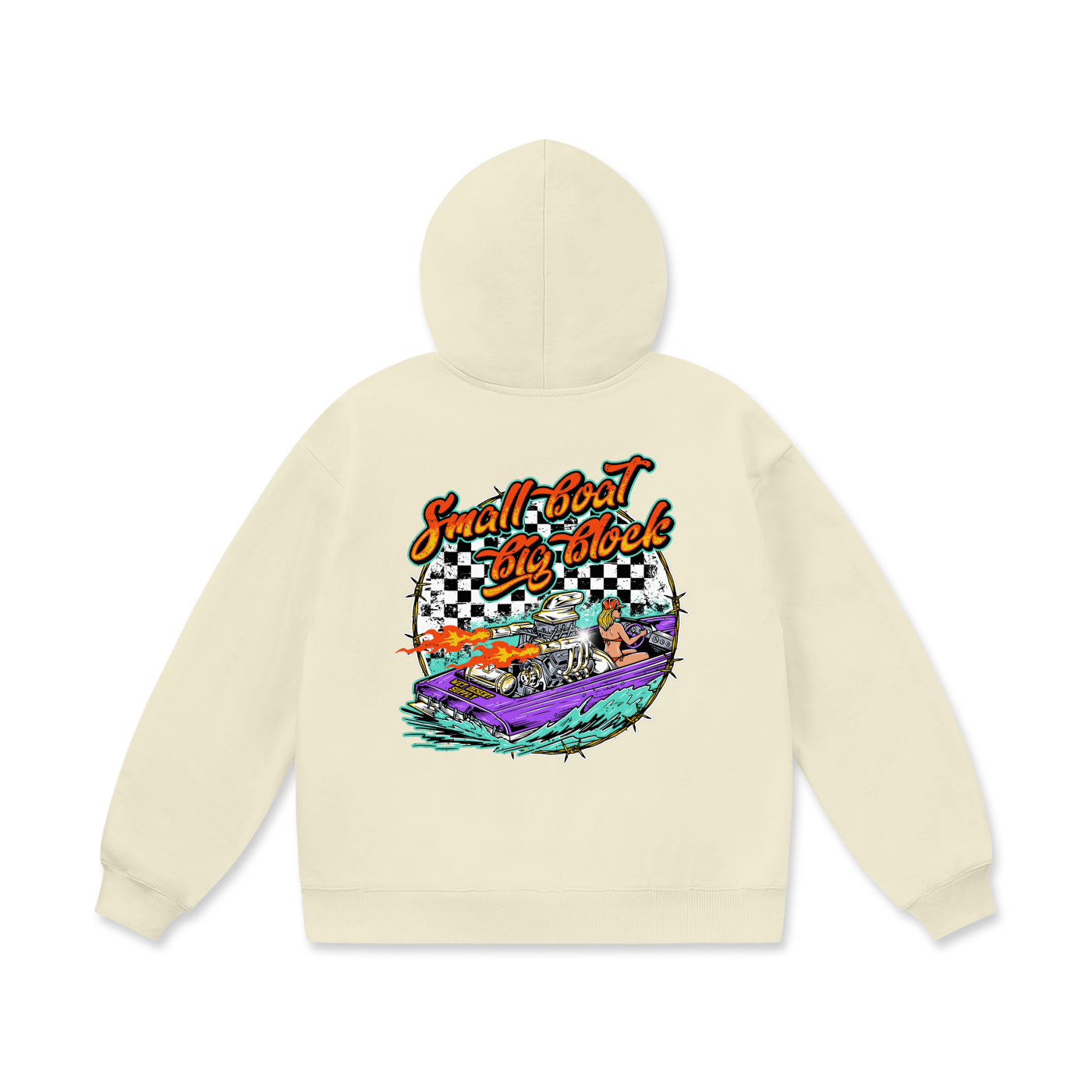 Small Boat Big Block Hoodie
