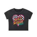 Hearted Flag Crop Top